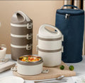 Insulated Multi-Tier Stainless Steel Bento Lunch Box Set